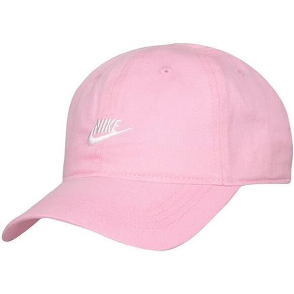 Nike Club Girls Futura Adjustable Baseball Hat Cap Pink One Size Fits All (4/7) - Picture 1 of 10